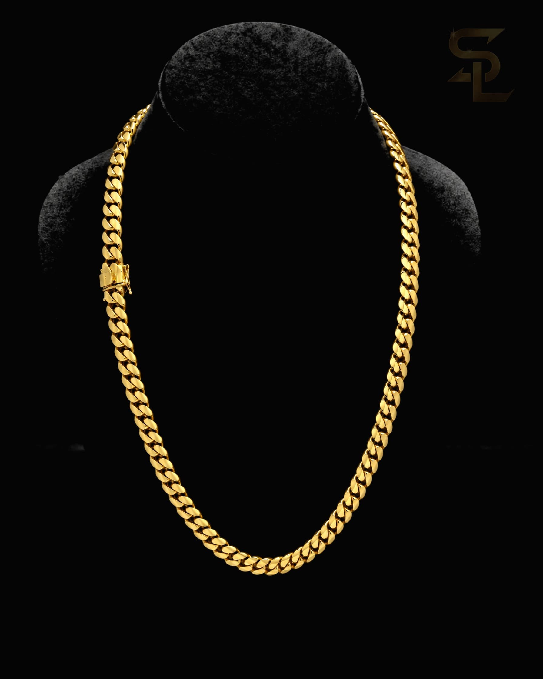10MM Gold Miami Cuban Link Chain