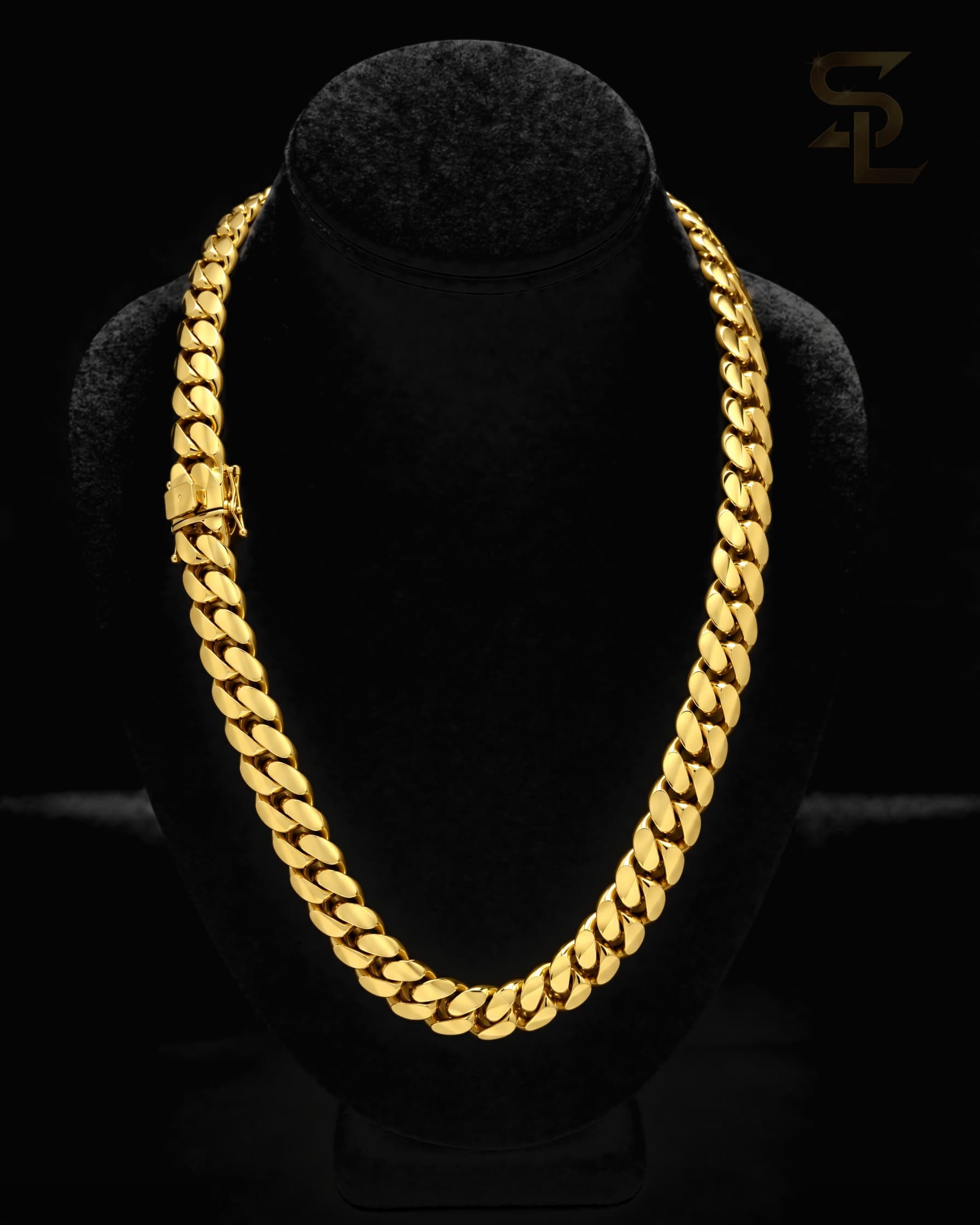 14MM Gold Miami Cuban Link Chain