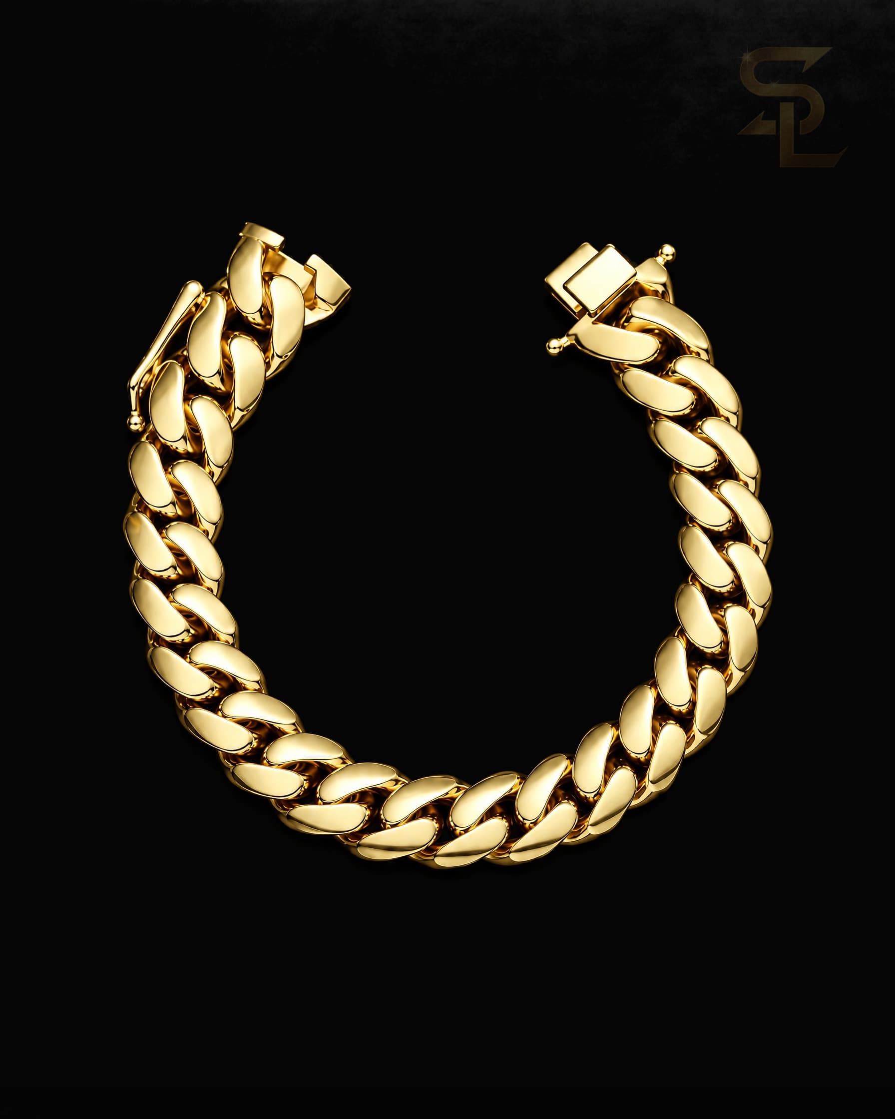 10MM Gold Miami Cuban Link Bracelet