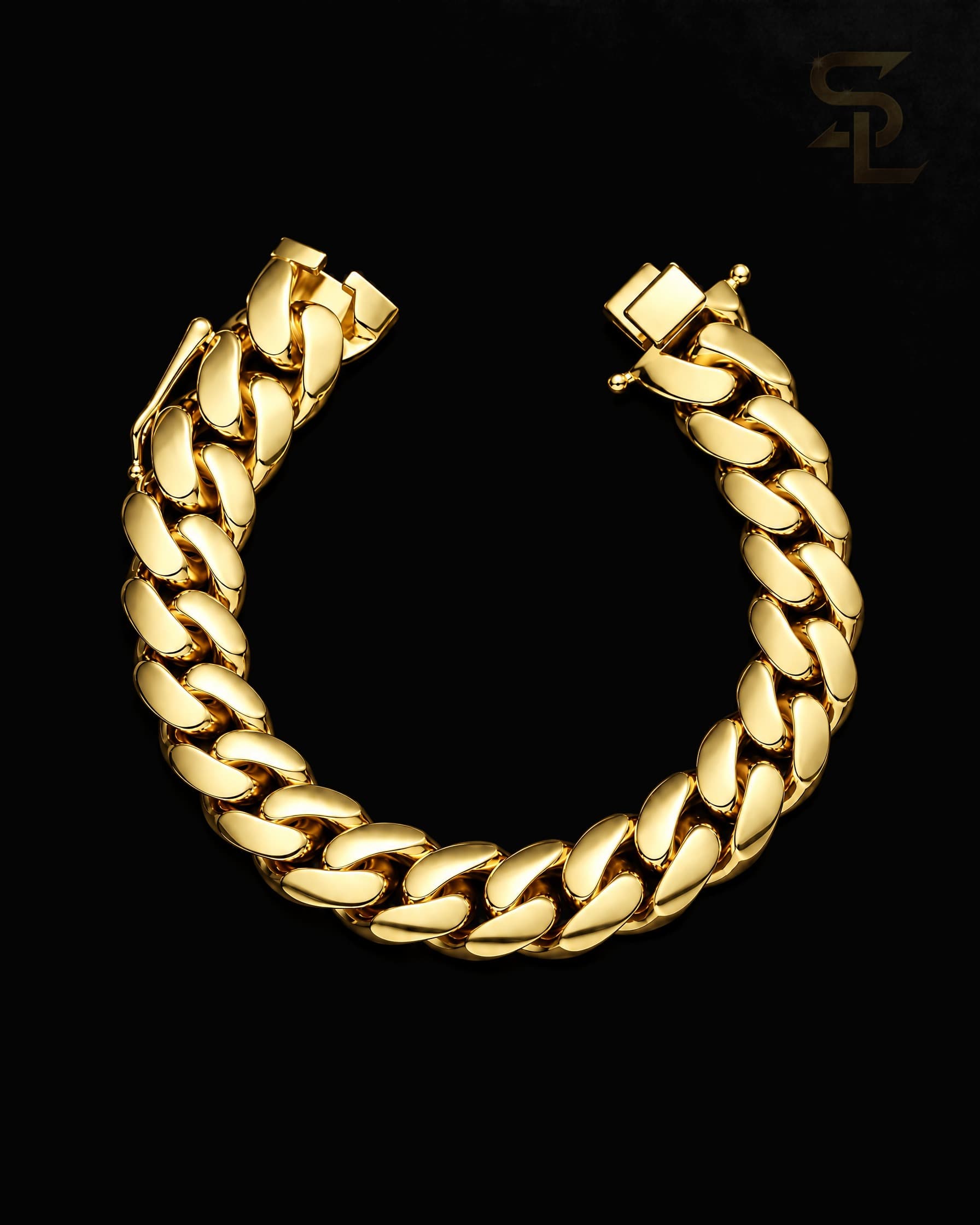 12MM Gold Miami Cuban Link Bracelet