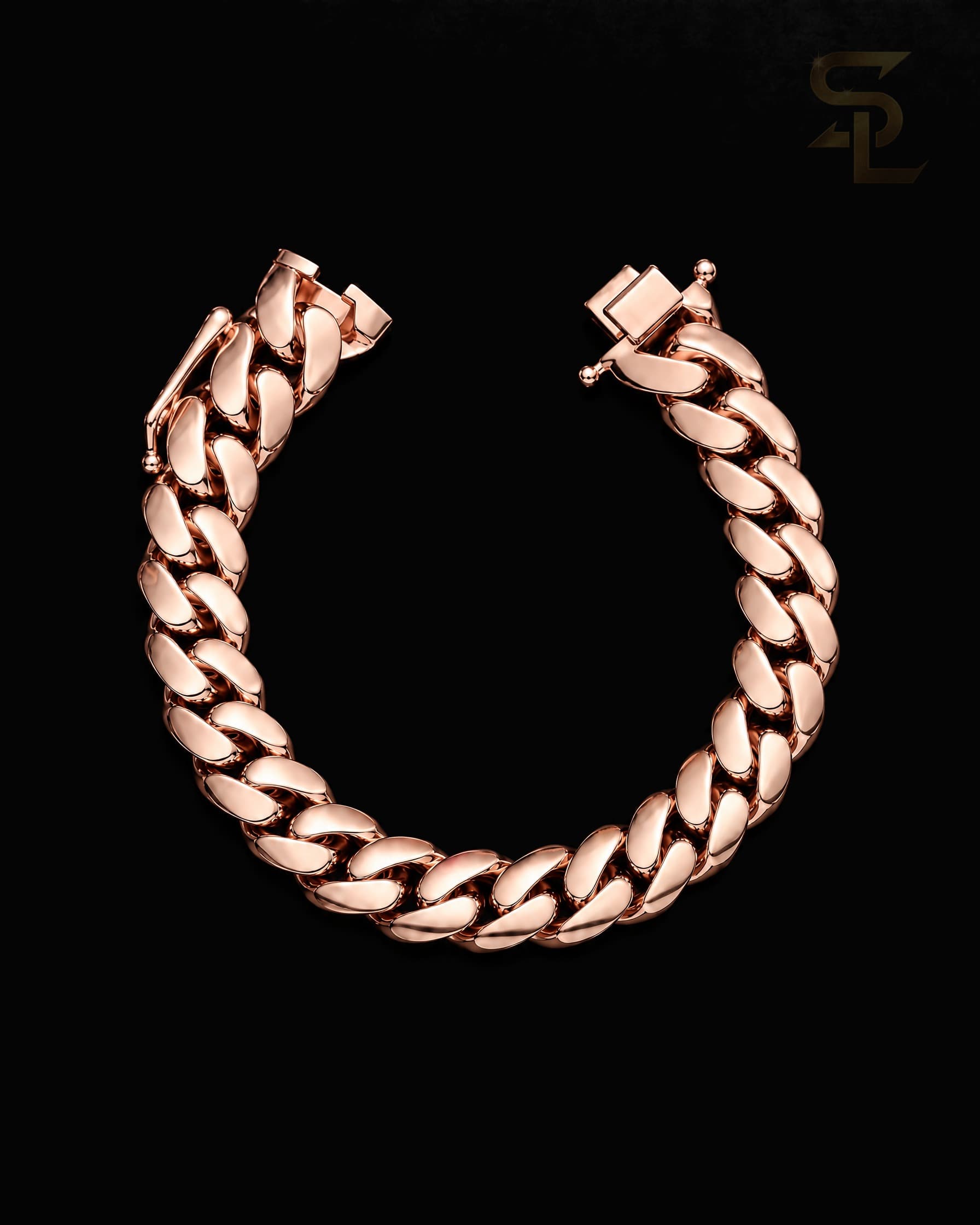 10MM Rose Gold Miami Cuban Link Bracelet