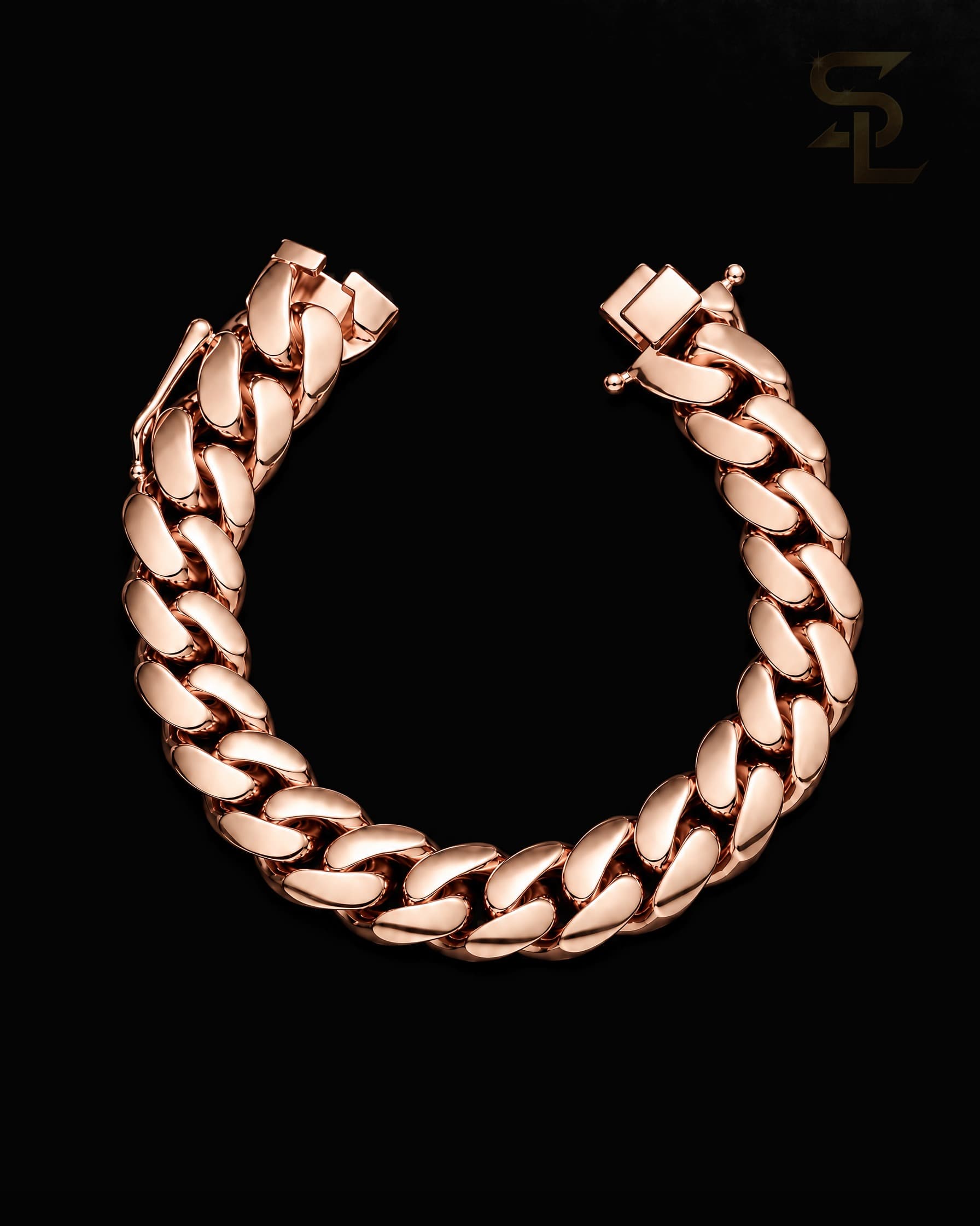 12MM Rose Gold Miami Cuban Link Bracelet