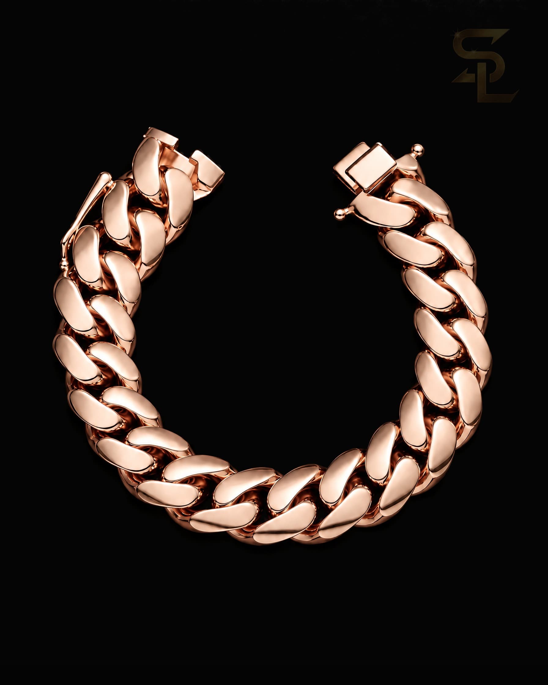 14MM Rose Gold Miami Cuban Link Bracelet