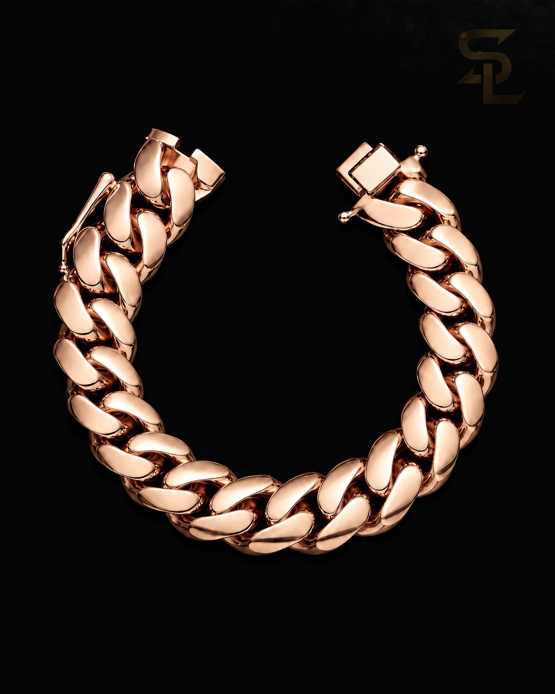 16MM Rose Gold Miami Cuban Link Bracelet